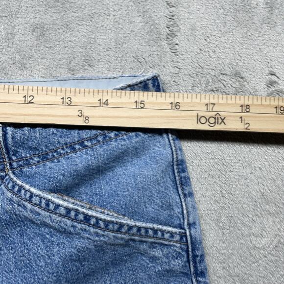 Anchor Blue Jeans Denim Size 9 Women's Cargo Vintage Distressed Jorts Y2K - Picture 4 of 6